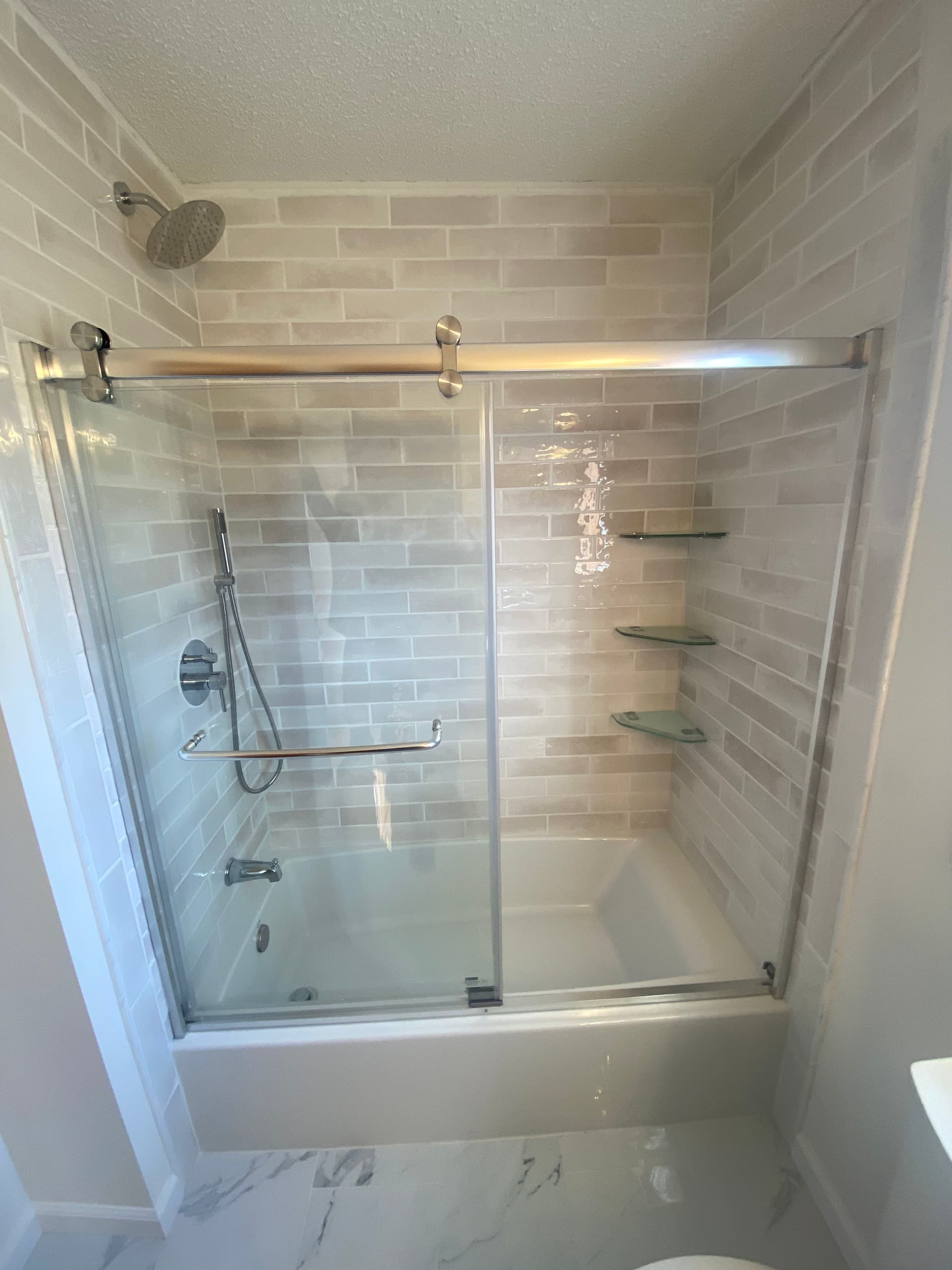 Gallery photos for Full Bathroom Remodel with Dual Sinks and Custom Shower: Image #2