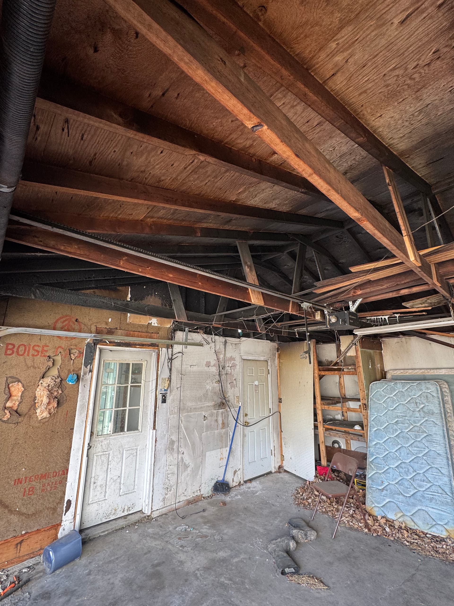 Gallery photos for Fire-Damaged Garage Tear-Down and Full Rebuild Planned: Image #2