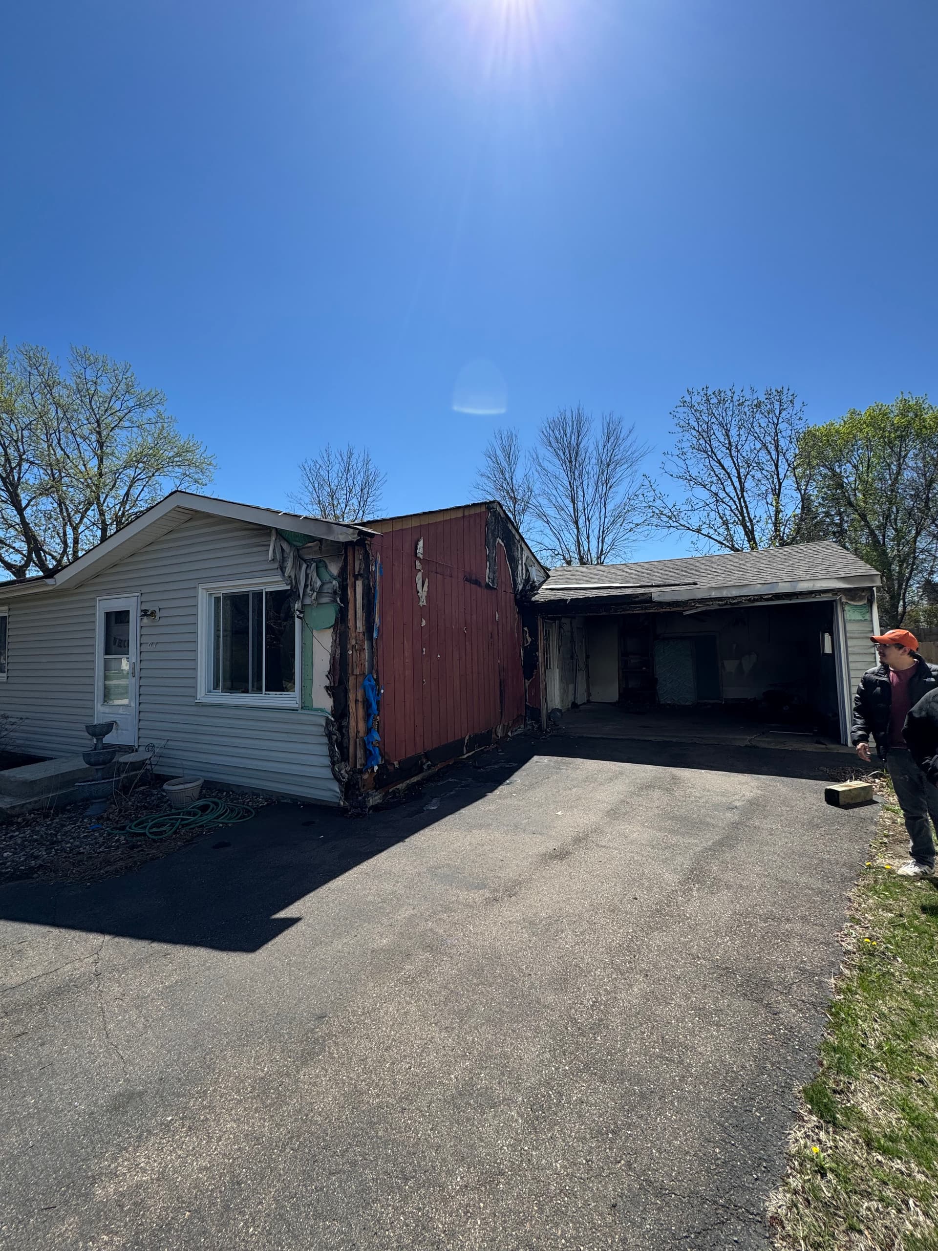 Fire-Damaged Garage Tear-Down and Full Rebuild Planned image