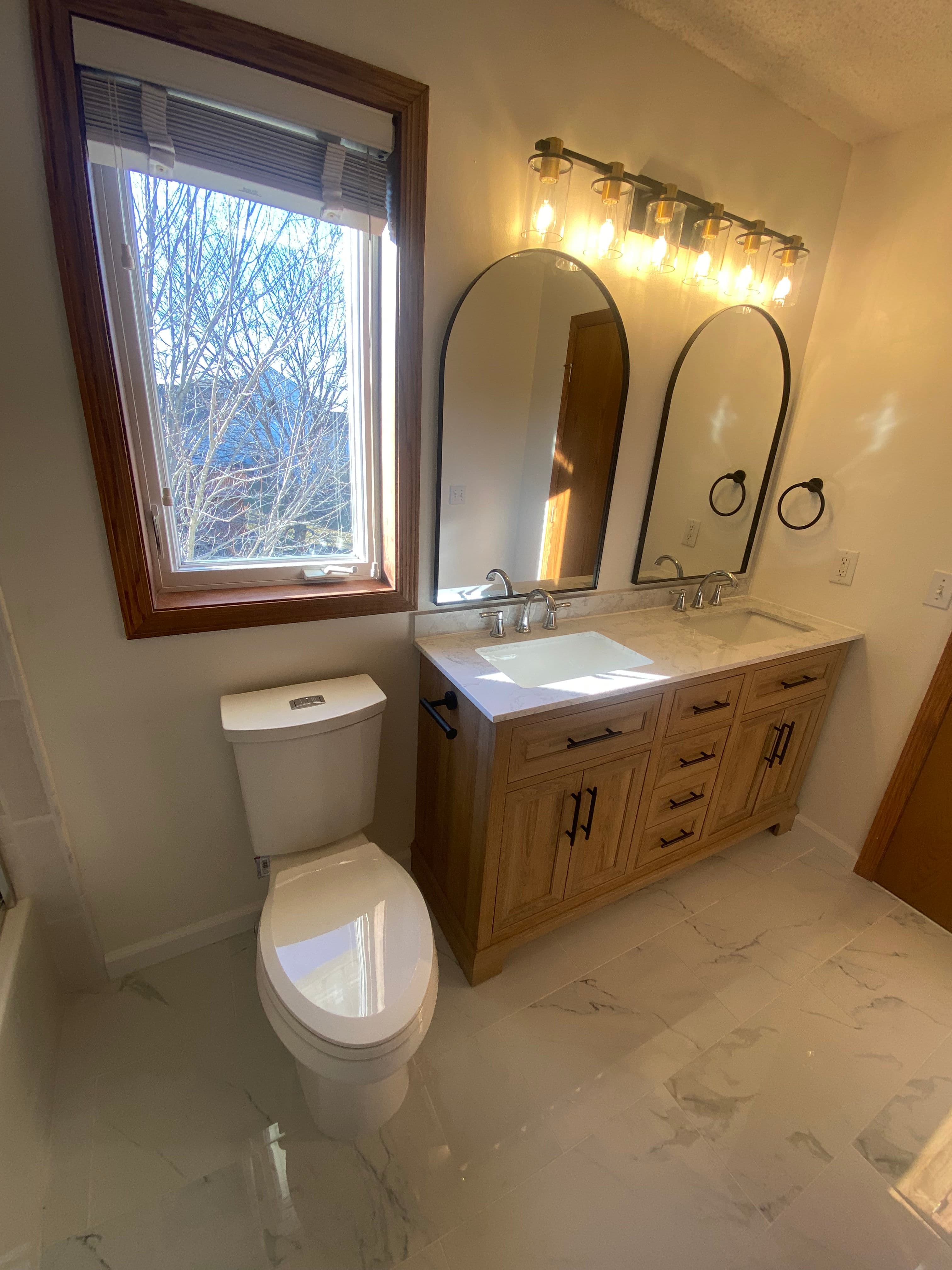 Project Full Bathroom Remodel with Dual Sinks and Custom Shower image