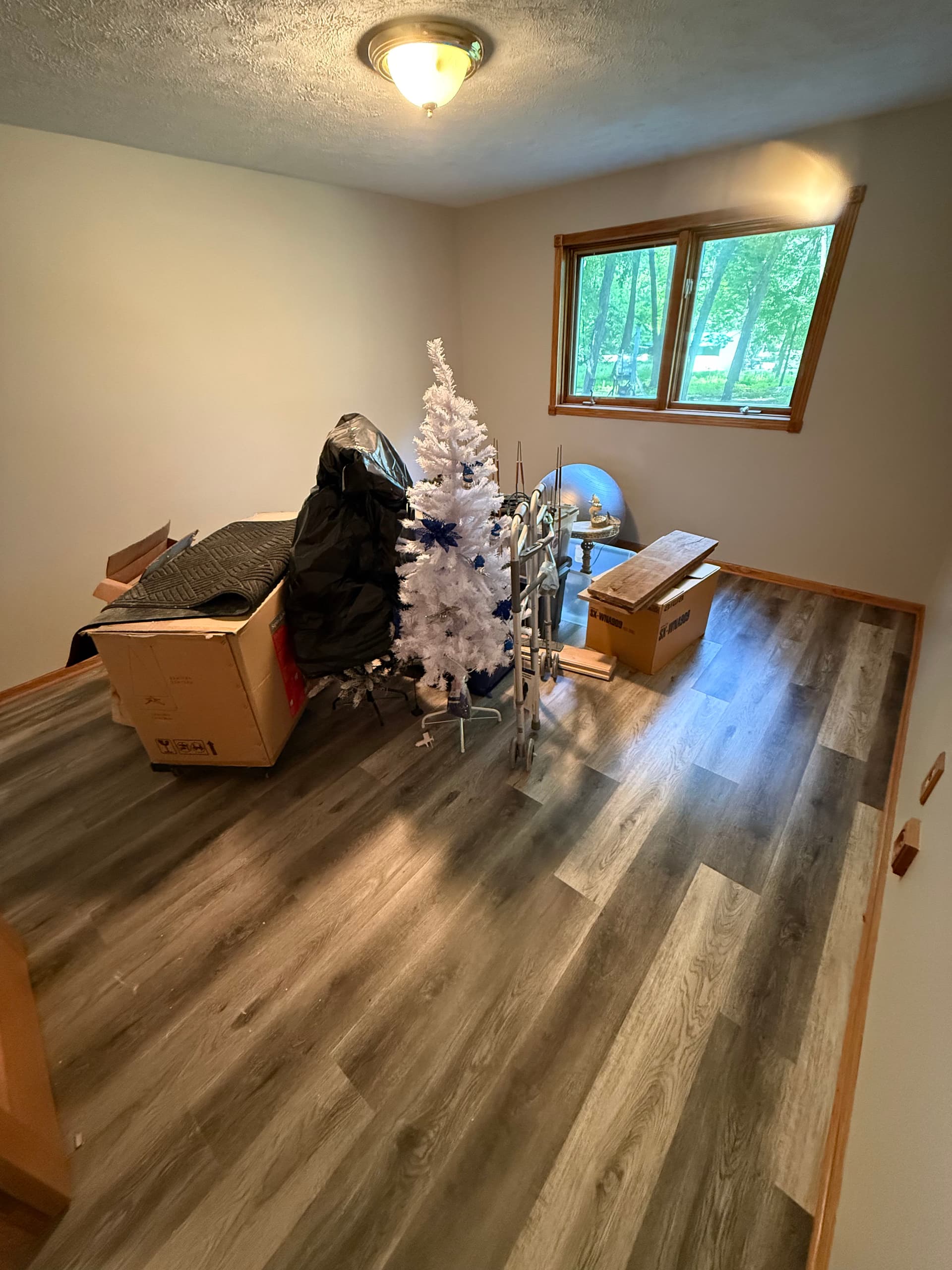Gallery photos for Basement Bedroom and Hallway LVP Flooring Update: Image #3