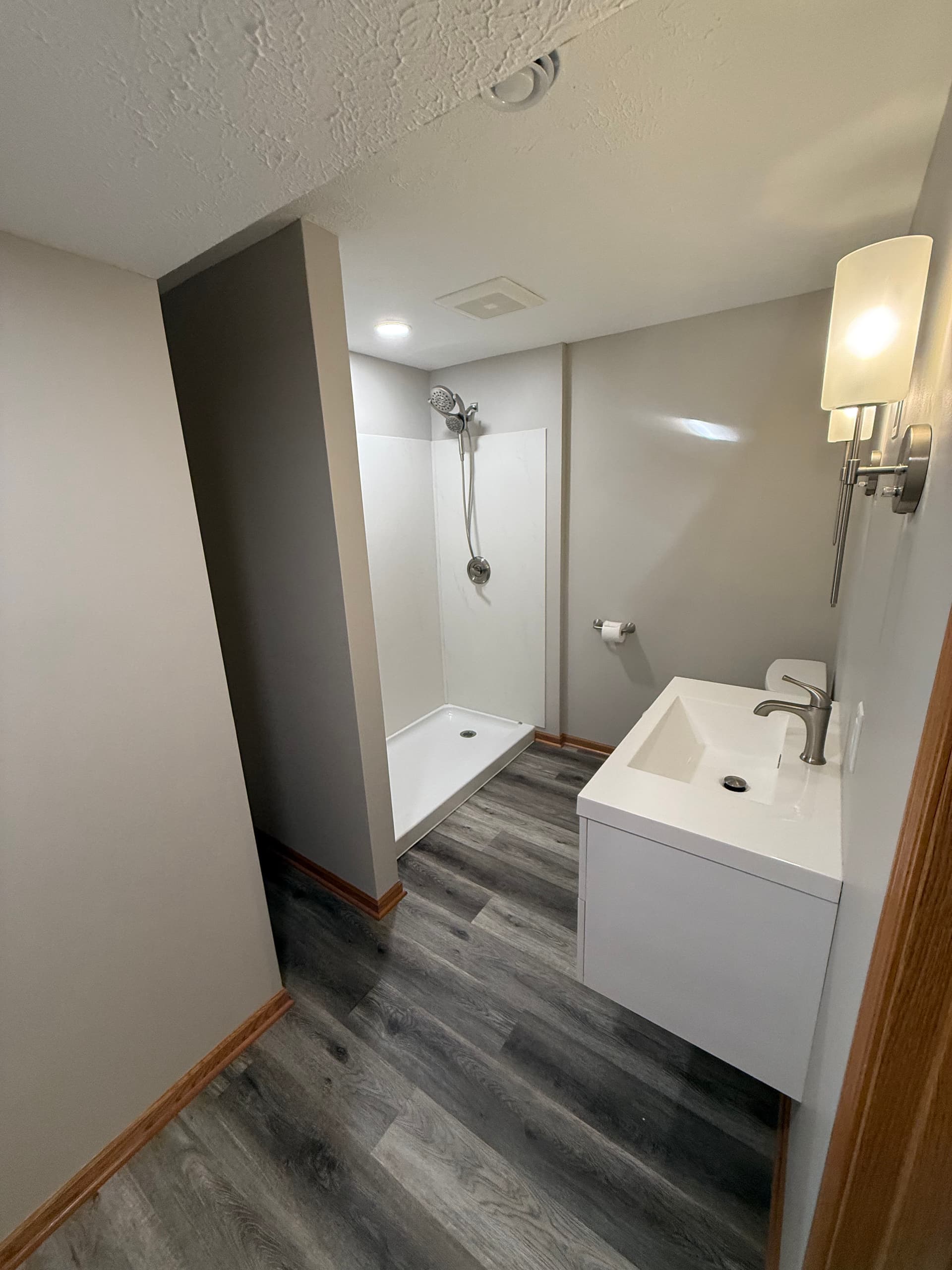Gallery photos for Flood Damage to Finished Basement With Full Bathroom: Image #2
